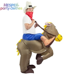 Costume de cowboy gonflable à thème animalier HESPER pour Halloween, idéal pour les soirées masquées - Product Image 1