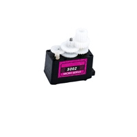 Micro servo à engrenages 2g, modèle de servo amélioré, moteur pour hélicoptère et voiture, S002, moteur servo en plastique