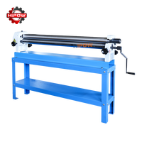 Machine à cintrer manuelle à 3 rouleaux avec engrenage pour le travail des tôles en PVC, aluminium et acier au carbone