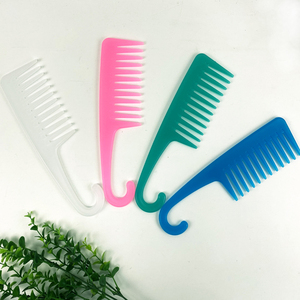 Personnalisé Vente en gros Qualité Grand Hommes Coiffeurs Râteau Dent Larges Cheveux Barbier Styling <span class=keywords><strong>Afro</strong></span> Peigne Carbone Logo Personnalisé - Product Image 6