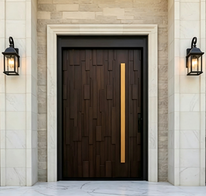 <span class=keywords><strong>Porte</strong></span> d'entrée pivotante de villa moderne, portes d'entrée extra-hautes pour les maisons, portes d'entrée en aluminium, antivol, imperméables, résistantes à l'humidité - Product Image 1