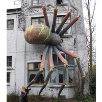 Modèle de dessin animé d'araignée gonflable de décoration d'halloween pour la publicité de construction d'art de rue