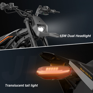 WISH 02 PRO Nouvelle moto électrique tout-terrain 60V 27Ah 2500W, moto de course hors route, autonomie de 50 km - Product Image 4