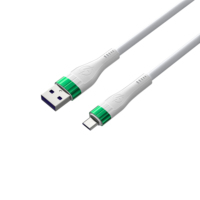 Câble de données USB Type-C TPE 1M 27W en cuivre pur pour téléphone portable (IOS / Android)