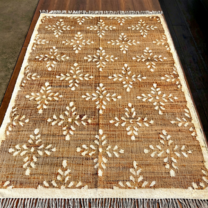 Modern Handmade Jute Cotton Kilim Geo Area <b>Rug</b> Medium Pile Eco-Friendly Soft <b>Pastel</b> Colors Rectangle for Living Room Bedroom - Product Image 1