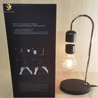 Lámpara de bombilla LED flotante de levitación magnética para decoración del hogar moderna con cargador inalámbrico