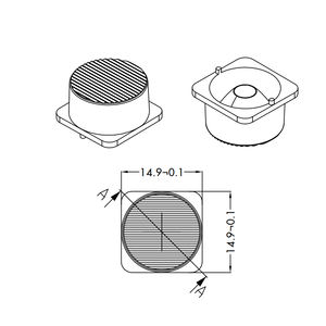 Nova Chegada Lente de Luz de Parede à Prova d'Água 20x60 Graus Lente Óptica com Material PC Padrão Óptico Estreito Garantia de 3 Anos - Product Image 3