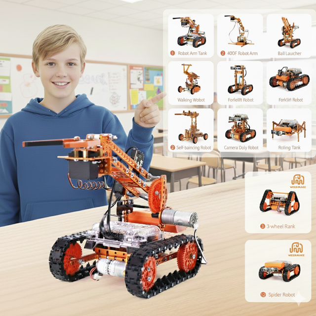 IB STEM Curriculum DIY Programmable Robot Building Kit School IoT Maker Project Esp32 Microbit Government Education Maker Boards