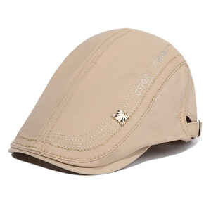 Nouvelle Version solide coton Style britannique hommes gavroche chapeau <span class=keywords><strong>été</strong></span> cousu lierre ajuster dames peintre chapeau - Product Image 2