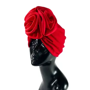 Great Bandanas Knotted Muslim Hijab Turban Hair Ornament Headdress for Women Ladies Girls