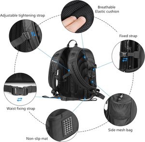 Sac à dos professionnel imperméable en microfibre noir pour accessoires de <span class=keywords><strong>drone</strong></span> <span class=keywords><strong>Mavic</strong></span> <span class=keywords><strong>3</strong></span> Pro <span class=keywords><strong>Combo</strong></span>/<span class=keywords><strong>Cine</strong></span> - Product Image 5