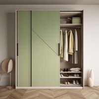 Armoire contemporaine extensible et réglable sur mesure pour chambre à coucher avec grande capacité de rangement