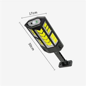 High Brightness IP65 Smart Outdoor Lighting 147LED Street <b>Light</b> PIR <b>Sensor</b> Solar ABS Plastic Wall Factory Price for Road Use - Product Image 1