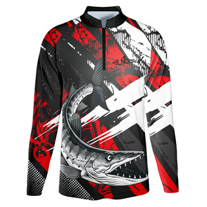 T-shirts de pêche à manches longues <span class=keywords><strong>anti</strong></span> <span class=keywords><strong>UV</strong></span> UPF50 + évacuant l'humidité pour hommes de haute qualité - Product Image 5