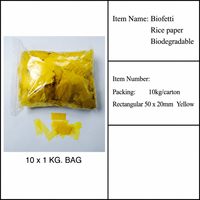 Konfeti Kertas Beras Ramah Lingkungan Biodegradable Grosir Pabrik, Larut dalam Air, Perlengkapan Dekorasi Pesta Pernikahan