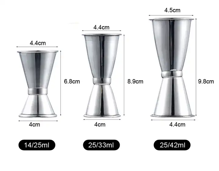 Bar Tool Cocktail Measuring Cup Metal Jigger Double Spirit Jigger - Buy Bar  Tool Cocktail Measuring Cup Metal Jigger Double Spirit Jigger Product on