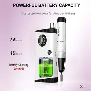 HOWYEA Portátil Carbono Escova Motor Nail Grinder Recarregável 30000 RPM Acrílico <span class=keywords><strong>Gel</strong></span> Nails CE Certified Ideal Nail Technicians - Product Image 3