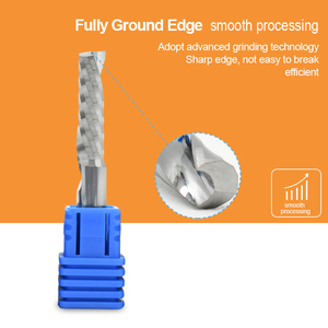 Herramientas CNC de carbita sólida de 3mm fraise Foret CNC 1 flauta para cortador Acrílico - Product Image 3