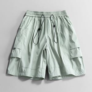 Pantalones cortos de playa de cinco puntos para hombre, talla grande, con logo personalizado, novedad de verano, holgados, deportivos, de secado rápido, transpirables, para hombres corpulentos. - Product Image 1