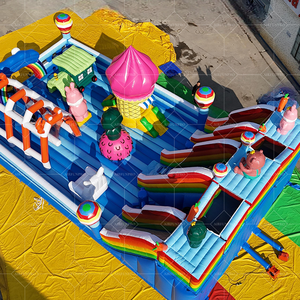 <span class=keywords><strong>Grand</strong></span> trampoline gonflable extérieur de château sautant avec le thème de zoo <span class=keywords><strong>animal</strong></span> pour des adultes et des enfants - Product Image 4