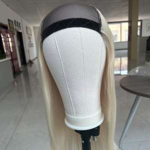 <span class=keywords><strong>U</strong></span> parte parrucca cappello parrucca 60 # colore biondo capelli vergini di alta qualità può fare ordine personalizzato - Product Image 3