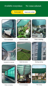 شبكة تظليل للحدائق، شبكة حماية من الشمس، غطاء نباتات خارجي، حماية من الأشعة فوق البنفسجية، قماش تظليل للخصوصية في الشرفة، نسيج محبوك للشرفة في الصيف - Product Image 3