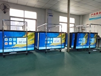 Layar datar interaktif 55 inci Android 14 untuk penggunaan di ruang kelas sekolah, layar sentuh digital LED.