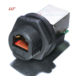 LLT IP68 Ethernet <span class=keywords><strong>LAN</strong></span> RJ-<span class=keywords><strong>45</strong></span> adaptateur d'extension réseau Coupleur Rj45 Panel Mount Connecteur étanche pour l'extérieur - Product Image 5