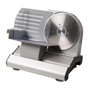 Swrltek 19CM Blade Home Meat Slicer 220W Removable Food Carriage Electric Deli Food Slicer