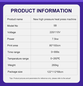 Máquina de Sublimación por Calor 80x100 para Producción Eficiente de Camisetas y Resultados de Gran Formato - Product Image 2