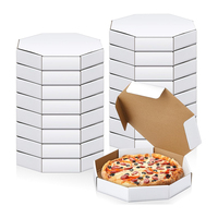 Cajas Octagonales para Pizza con Impresión Personalizada y Diseño de Logotipo, Ideales para Restaurantes de Comida para Llevar y Panaderías