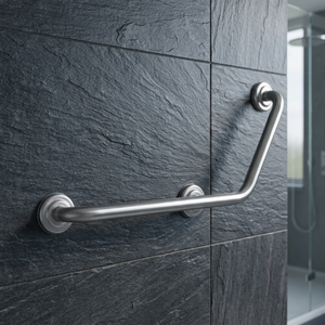 Barra de Apoyo en Ángulo para Baño, en Forma de L, de Acero Inoxidable, para Mayores, Ayuda para la Movilidad - Product Image 1