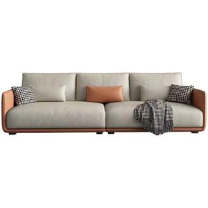 أريكة مقطعية فاخرة إيطالية بأربعة مقاعد موديل 2025 بقماش جديد بتكنولوجيا إسكندنافية لغرف المعيشة الصغيرة العصرية البسيطة - Product Image 6