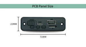 وحدة لوحة فك تشفير MP3 بلوتوث عبر الحدود مع مصدر طاقة 2X3W مكبر صوت للتسجيل والدعوة - Product Image 3