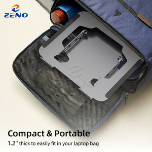 Zeno-Soporte plegable portátil para ordenador portátil, soporte para tableta, portátil, ergonómico, de acero - Product Image 6