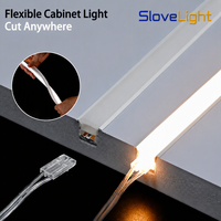 Nouvelle Bande LED Néon Ultra-Fine et Flexible à Encastrer pour Meuble, 12V 24V, Découpable, Sans Soudure, en Silicone Flexible, Dimmable, Étanche