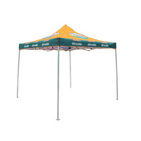 Tonnelle pliable en aluminium robuste de 3x3m (10x10ft) personnalisée pour stand alimentaire, marché et salons professionnels