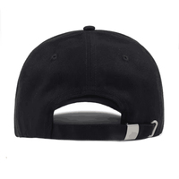 Fabricante de Gorras Bordadas Personalizadas, Bilingües (Árabe-Inglés), Gorras de Béisbol Negras Estructuradas de 6 Paneles de Algodón para Hombre