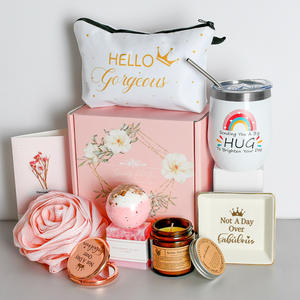 Fidanzata di san valentino di lusso signore, Set di cesti <span class=keywords><strong>regalo</strong></span> carta <span class=keywords><strong>regalo</strong></span> vino Tumbler candele collana relax Spa Set <span class=keywords><strong>regalo</strong></span> donna - Product Image 5