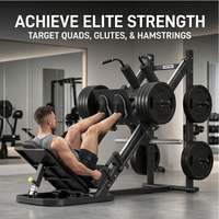 Nouveau Design Power Rack 45 Degrés Jambe Presse En Acier Fonctionnel Fitness Gym Équipement pour Musculation Huck Squat Machine