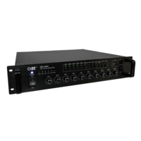 OBT-6656 Multiroom Audio MP3 sistem pemutar 6 zona pemilih 100V Amplifier Preamplifier penguat daya pasif 8ohm cangkang logam