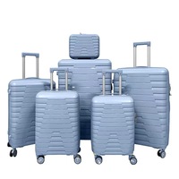 Marksman-Maleta de Polipropileno Unisex de 6 Piezas, Carrito de Equipaje de Viaje de Carcasa Dura Ligera con Rueda Giratoria, Hecho en China