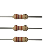 Resistencias fijas de película metálica con tolerancia del 1%, resistencias axiales de alta estabilidad y bajo ruido para componentes de circuitos PCB electrónicos DIY