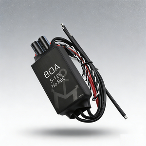 Contrôleur de vitesse ESC PWM étanche 80A pour moteur brushless 5-12S pour bateaux de course RC et modèles marins haute vitesse - Product Image 1
