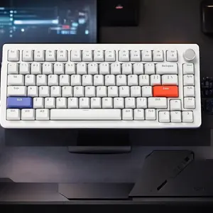 A75 Nhanh Chóng Kích Hoạt Tkl RGB Có Dây USB Chuyển Đổi Từ Tính Chơi Game Bàn Phím 75% Bố Trí Nhỏ Gọn Với 82 Phím Và Núm ABS Keycap Đen