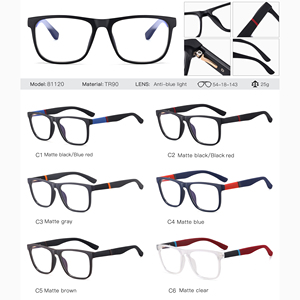Partagas 패션 스퀘어 TR90 스프링 힌지 안티 블루 라이트 차단 안경 광학 안경 프레임 남성용 안경 - Product Image 6