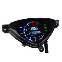 Spidometer Digital LED Grosir untuk Sepeda Motor, Instrumen Motor, Tachometer untuk MIO100, Plug and Play