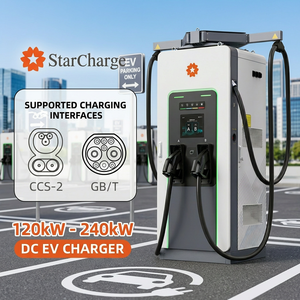 Estación de carga para vehículos eléctricos Starcharge Titan V5 UL CE 120kW-240kW con pantalla de 104 pulgadas, amplio voltaje de 150-1000Vdc, OCPP 20, Plug & Play. - Product Image 1