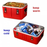 Casserole de grande capacité de 40 L de haute qualité en acier inoxydable Contenant thermique pour aliments Boîte isotherme pour restaurant