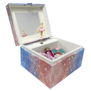 กล่องดนตรีกระดาษรูปนักบัลเลต์แบบหมุนมือ  รักษ์โลก พร้อมเพลงตามสั่ง ของขวัญสำหรับเด็กหญิงและสตรี - Product Image 1